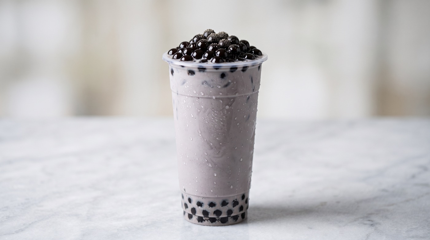 Black sesame milk Tea
