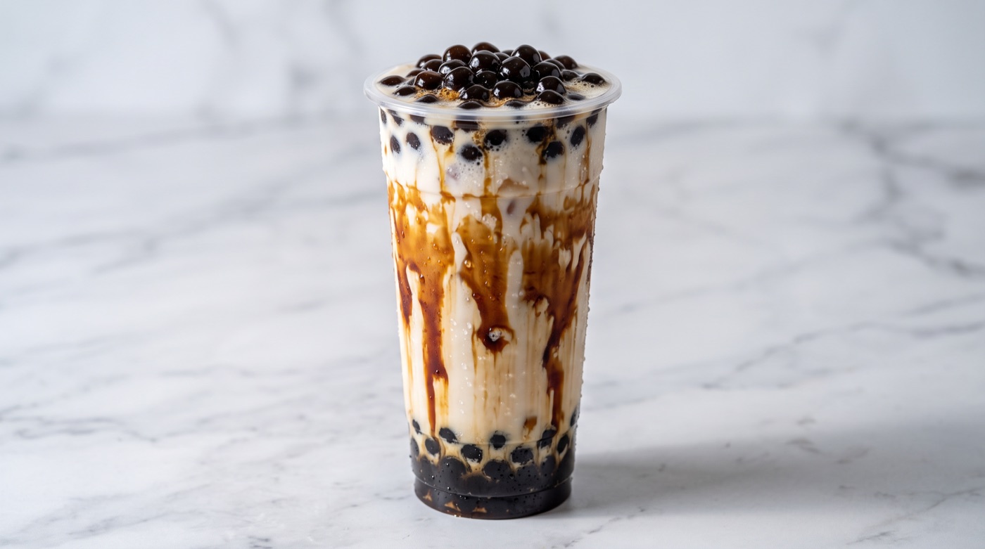 Brown sugar boba, hand-shaken