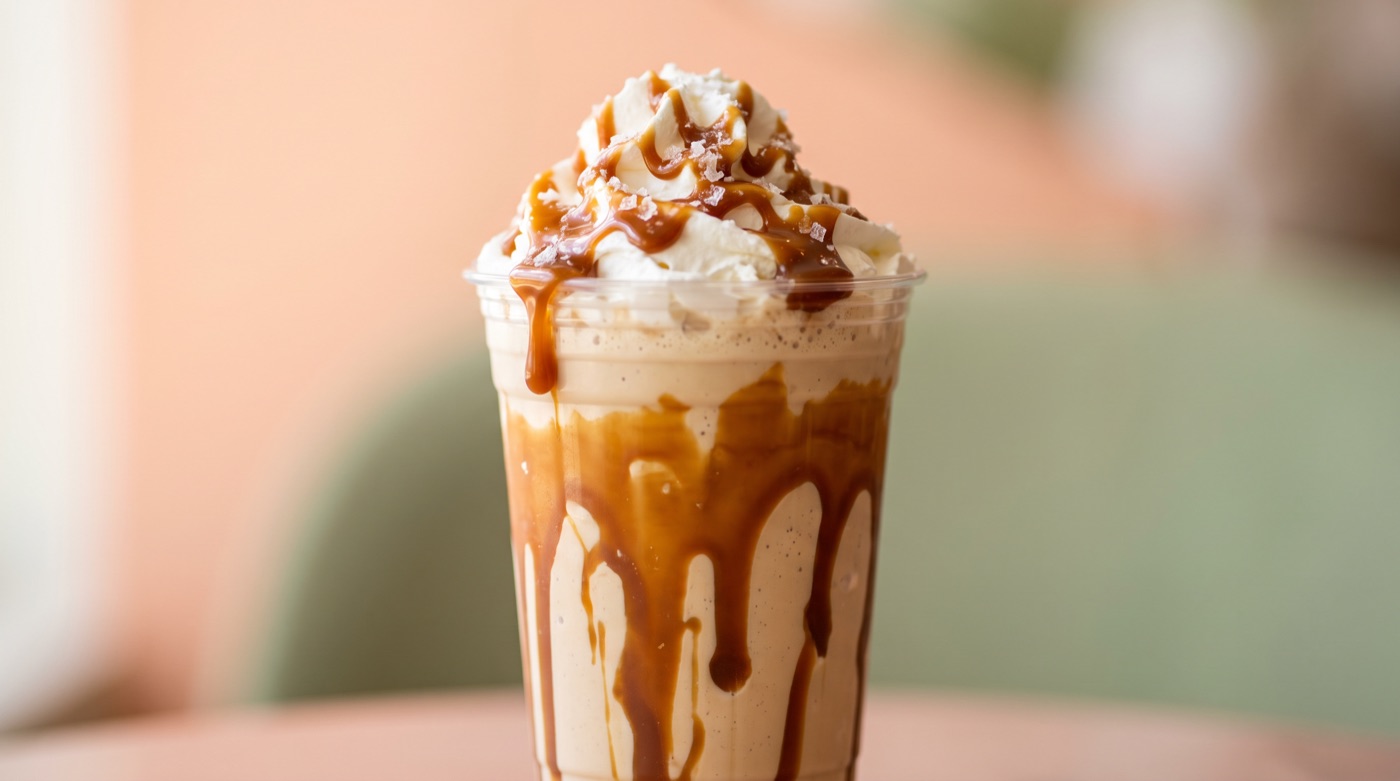 A salted-caramel ChillVille shake